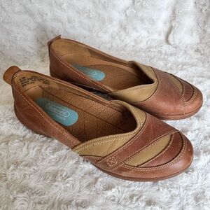 Womens Timberland Bayden MJ Tan Leather Sandals Flat Womens Size 6.5M